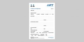 APT credit account application form PDF file