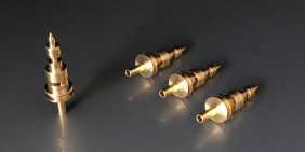 Flow regulator in brass for aerospace export