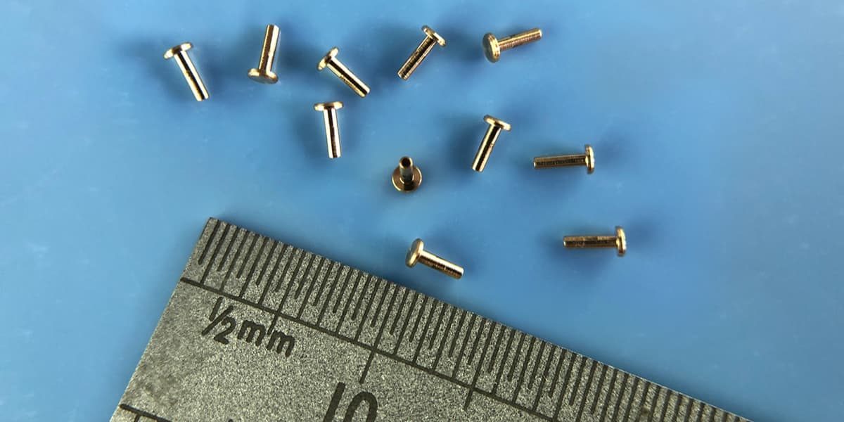 Very small brass turned part for Leisure & Sports industry