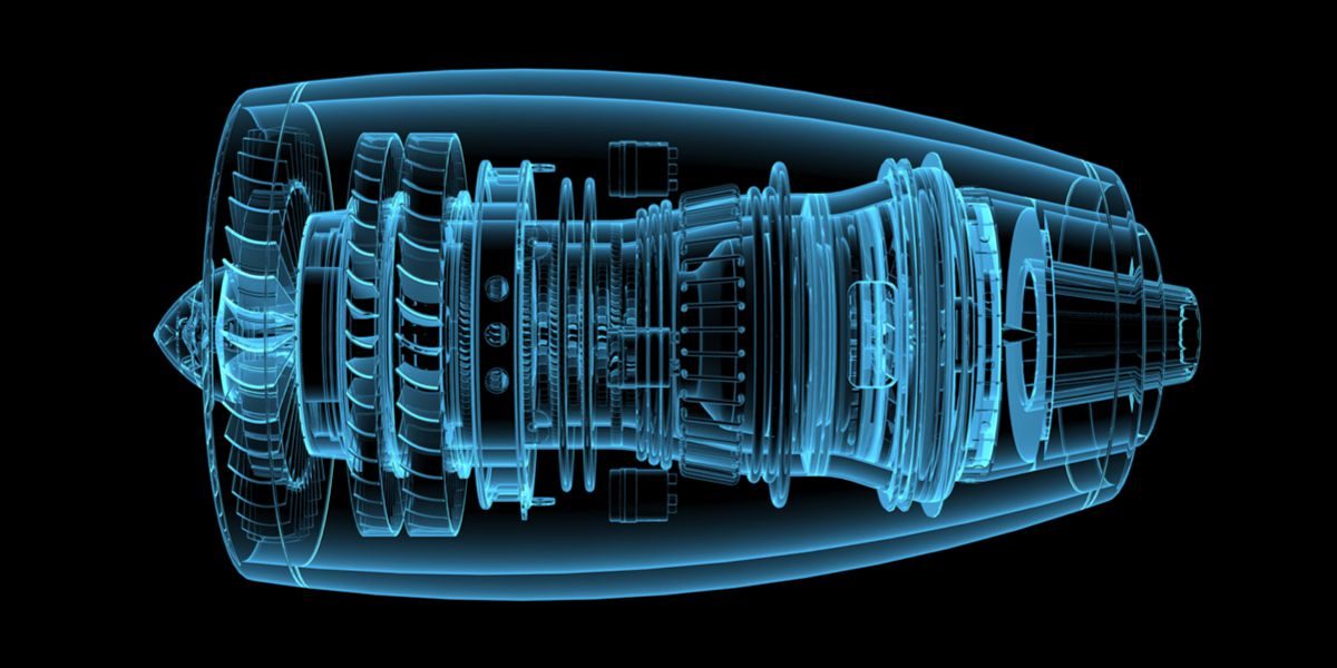 Jet engine for Aerospace industry AS 9100 rev D standard compliant