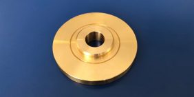 Big diameter turned part in brass