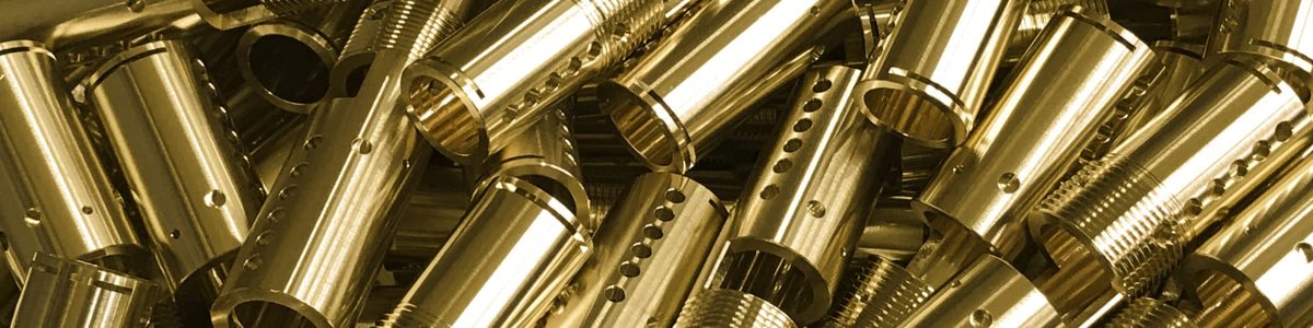 Brass lock barrel sleeves turned parts
