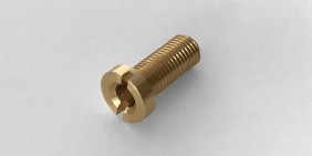 Brass jack plug screw steel turned component for Leon Paul fencing equipment