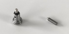 Stainless steel tip barrel turned components assembly for leisure and sports industry