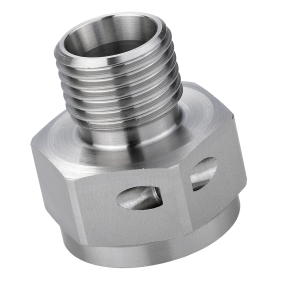 Mild steel turned part component with clear zinc passivated finish