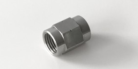 Stainless steel turned part fitting nut for Nuneaton Hose & Fitting racing lines