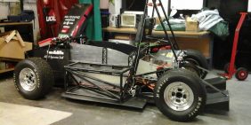 University of Leicester single seat electric racing car chassis