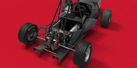 University of Leicester 2017 single seat electric racing car chassis